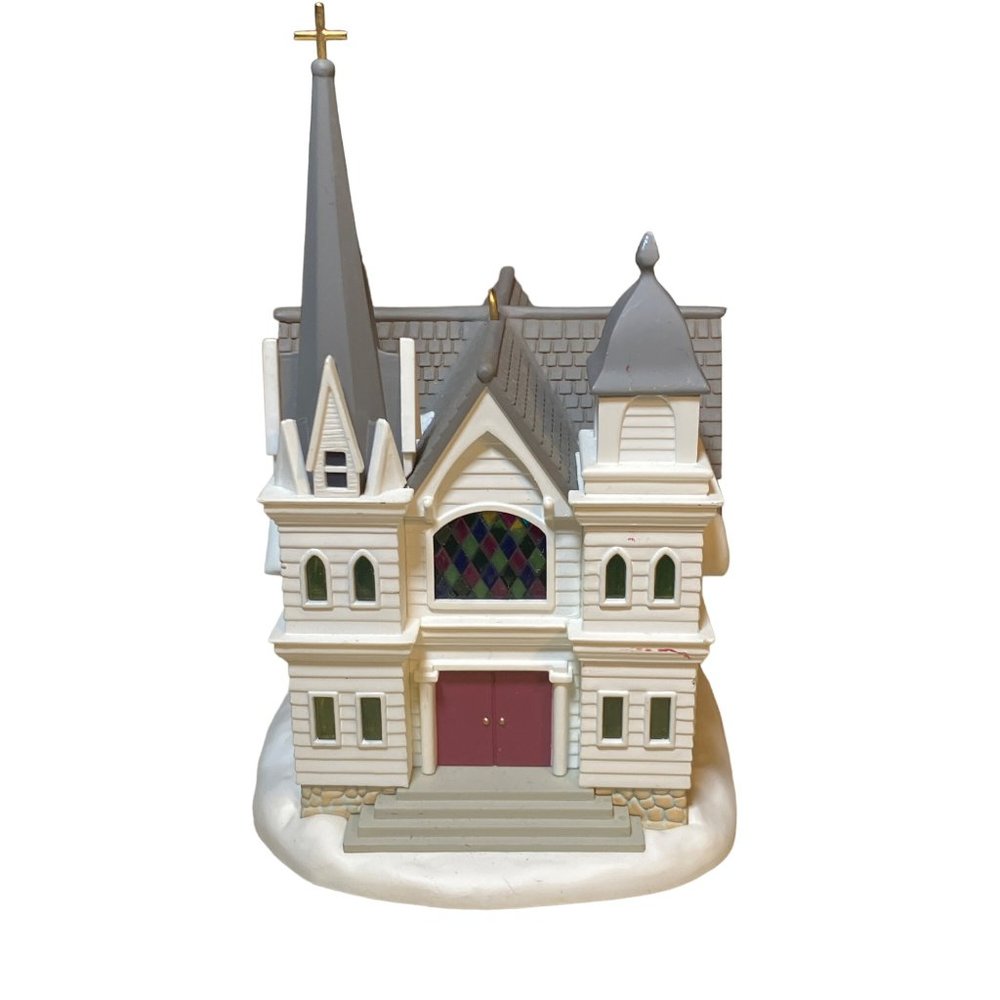 2002 Hallmark Ornament COUNTRY CHURCH Candlelight Services #5